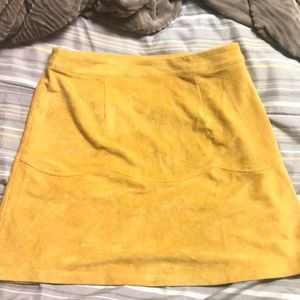 Mustard yellow skirt
